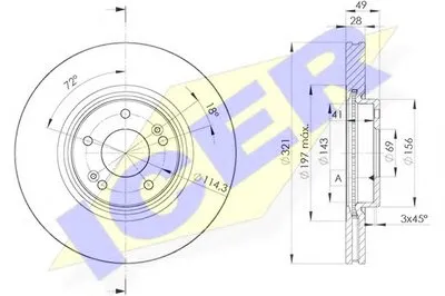 Тормозной диск ICER купить