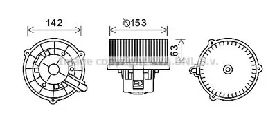 Электродвигатель, вентиляция салона AVA QUALITY COOLING купить