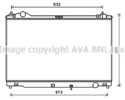 Радиатор, охлаждение двигателя AVA QUALITY COOLING купить