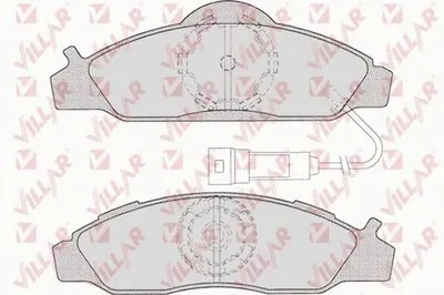 Комплект тормозных колодок, дисковый тормоз VILLAR купить