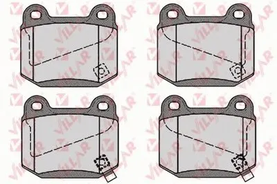 Комплект тормозных колодок, дисковый тормоз VILLAR купить
