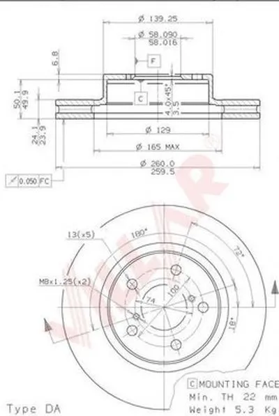 Тормозной диск VILLAR купить