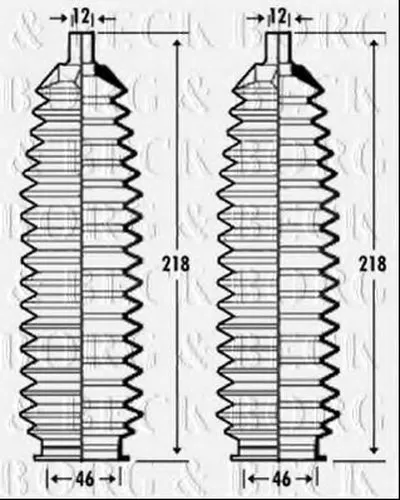Пыльник, рулевое управление BORG & BECK купить