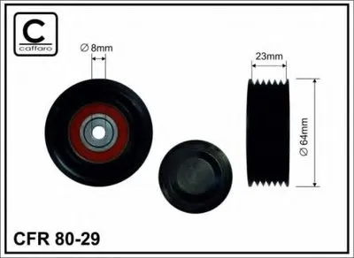 Паразитный / ведущий ролик, поликлиновой ремень CAFFARO купить