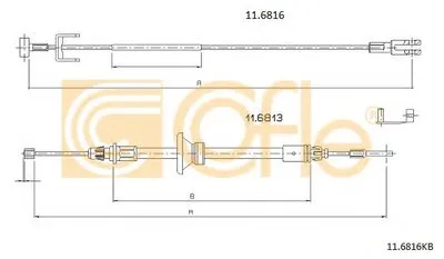 Трос, стояночная тормозная система COFLE купить