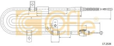Трос, стояночная тормозная система COFLE купить