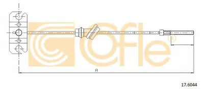Трос, стояночная тормозная система COFLE купить