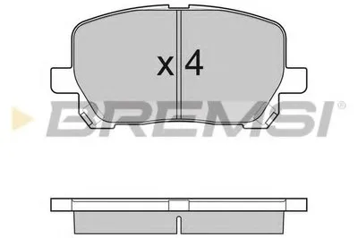 Комплект тормозных колодок, дисковый тормоз BREMSI купить