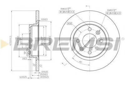 Тормозной диск BREMSI купить