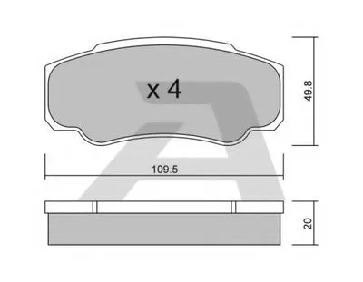 Комплект тормозных колодок, дисковый тормоз AISIN купить
