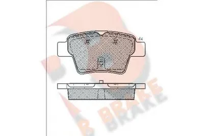 Комплект тормозных колодок, дисковый тормоз R BRAKE купить