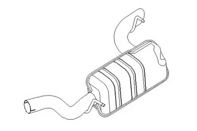 Глушитель выхлопных газов конечный KLARIUS купить