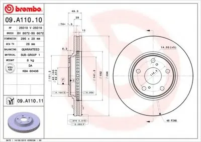 Тормозной диск COATED DISC LINE BREMBO купить
