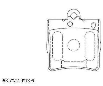 Комплект тормозных колодок, дисковый тормоз ASIMCO купить