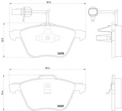 Комплект тормозных колодок, дисковый тормоз HELLA купить