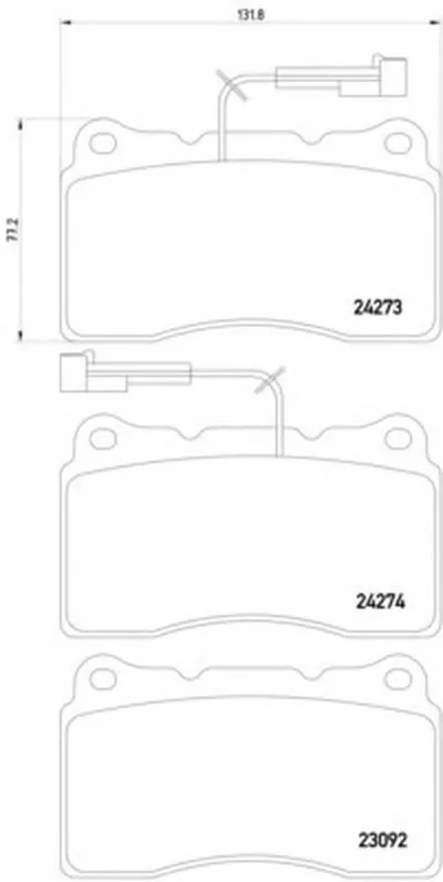 Комплект тормозных колодок, дисковый тормоз HELLA купить