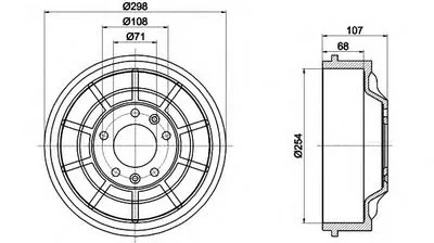 Тормозной барабан HELLA купить