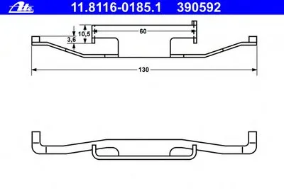Пружина, тормозной суппорт ATE купить