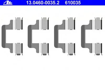 Комплектующие, колодки дискового тормоза ATE купить