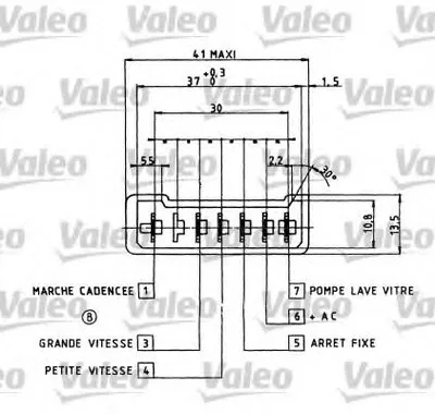 Выключатель на колонке рулевого управления VALEO купить