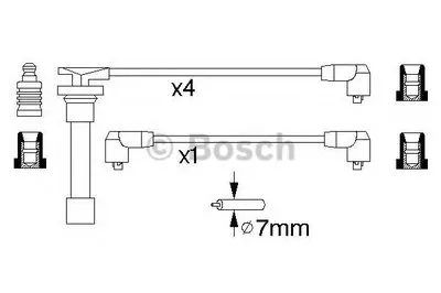 Комплект проводов зажигания