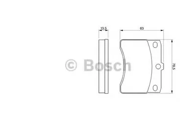 Комплект тормозных колодок, дисковый тормоз BOSCH купить