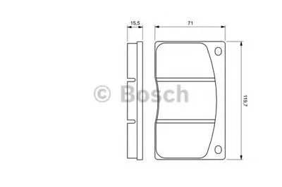 Комплект тормозных колодок, дисковый тормоз BOSCH купить