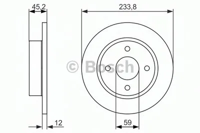 Тормозной диск BOSCH купить