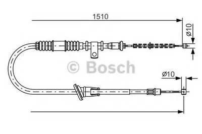 Трос, стояночная тормозная система BOSCH купить