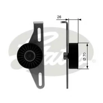 Натяжной ролик, поликлиновой  ремень DriveAlign® GATES купить