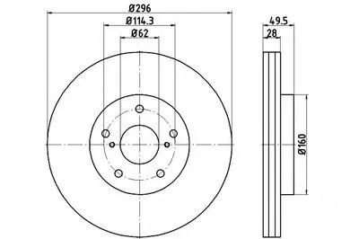 Тормозной диск PRO HELLA PAGID купить