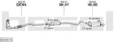 Система выпуска ОГ BOSAL купить