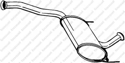 Средний глушитель выхлопных газов BOSAL купить