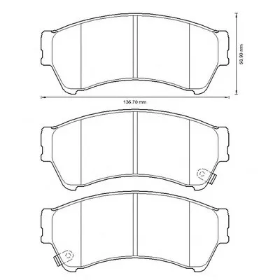 Комплект тормозных колодок, дисковый тормоз JURID купить