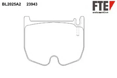 Комплект тормозных колодок, дисковый тормоз FTE купить