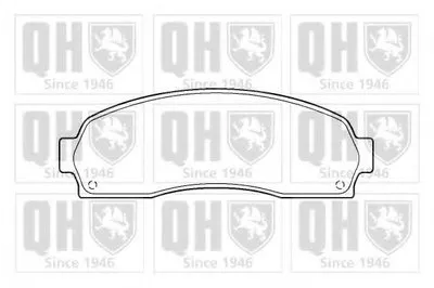 Комплект тормозных колодок, дисковый тормоз QUINTON HAZELL купить