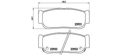 Комплект тормозных колодок, дисковый тормоз BREMBO купить
