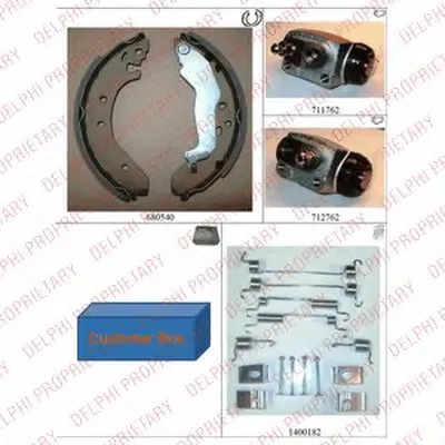 Комплект тормозных колодок DELPHI купить