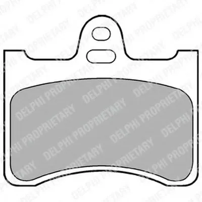 Комплект тормозных колодок, дисковый тормоз DELPHI купить