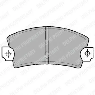 Комплект тормозных колодок, дисковый тормоз DELPHI купить