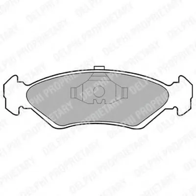 Комплект тормозных колодок, дисковый тормоз DELPHI купить