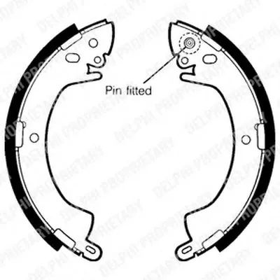 Комплект тормозных колодок DELPHI купить