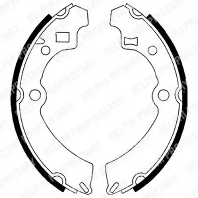 Комплект тормозных колодок DELPHI купить