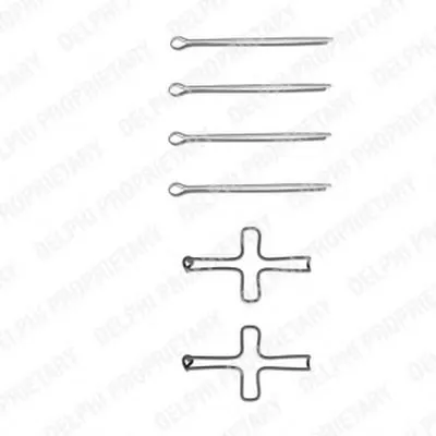 Комплектующие, колодки дискового тормоза DELPHI купить