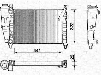 Радиатор, охлаждение двигателя MAGNETI MARELLI купить
