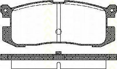 Комплект тормозных колодок, дисковый тормоз TRISCAN купить