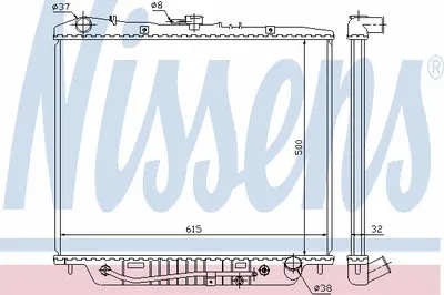 Радиатор, охлаждение двигателя NISSENS купить