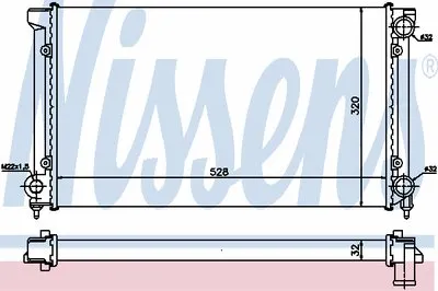 Радиатор, охлаждение двигателя NISSENS купить