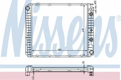 Радиатор, охлаждение двигателя NISSENS купить