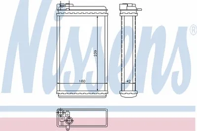 Теплообменник, отопление салона NISSENS купить